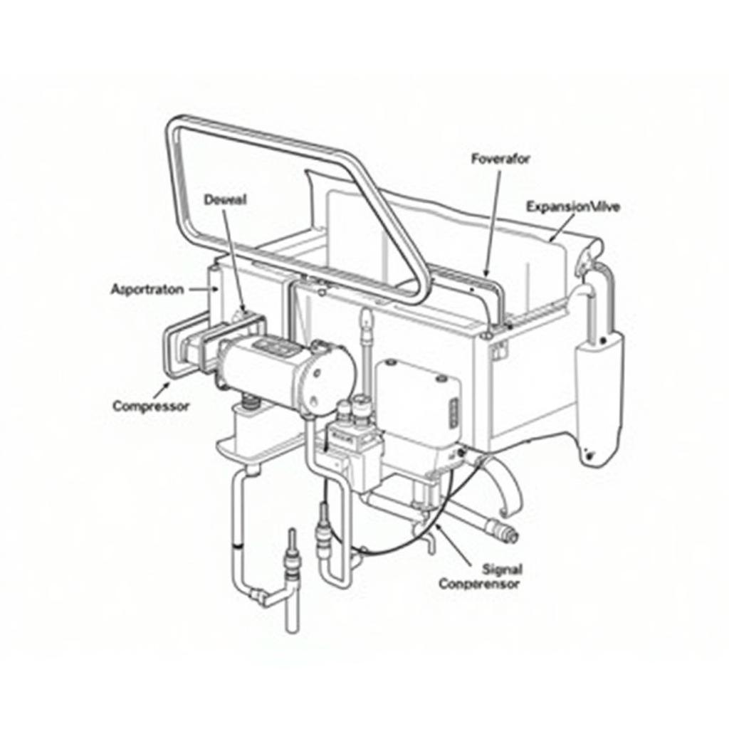 Car AC System Components Diagram