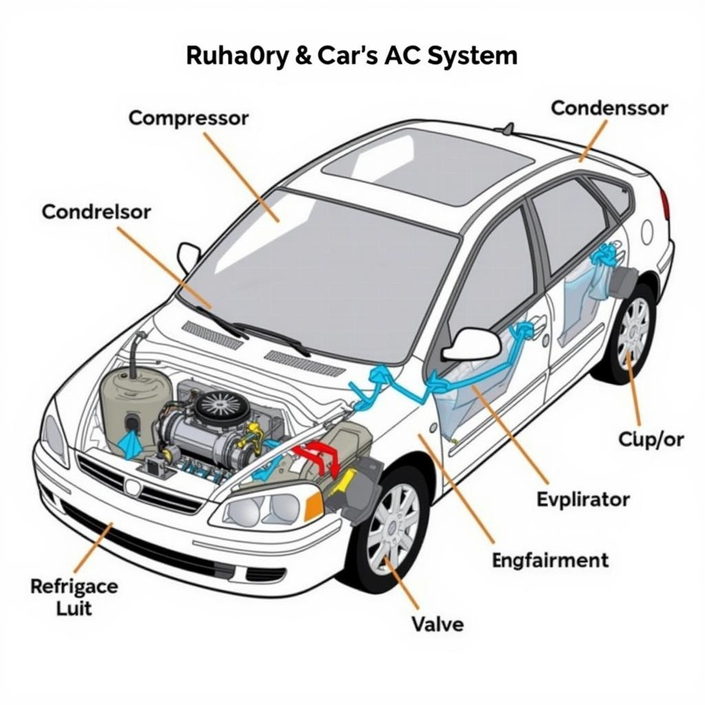 Car AC System Components