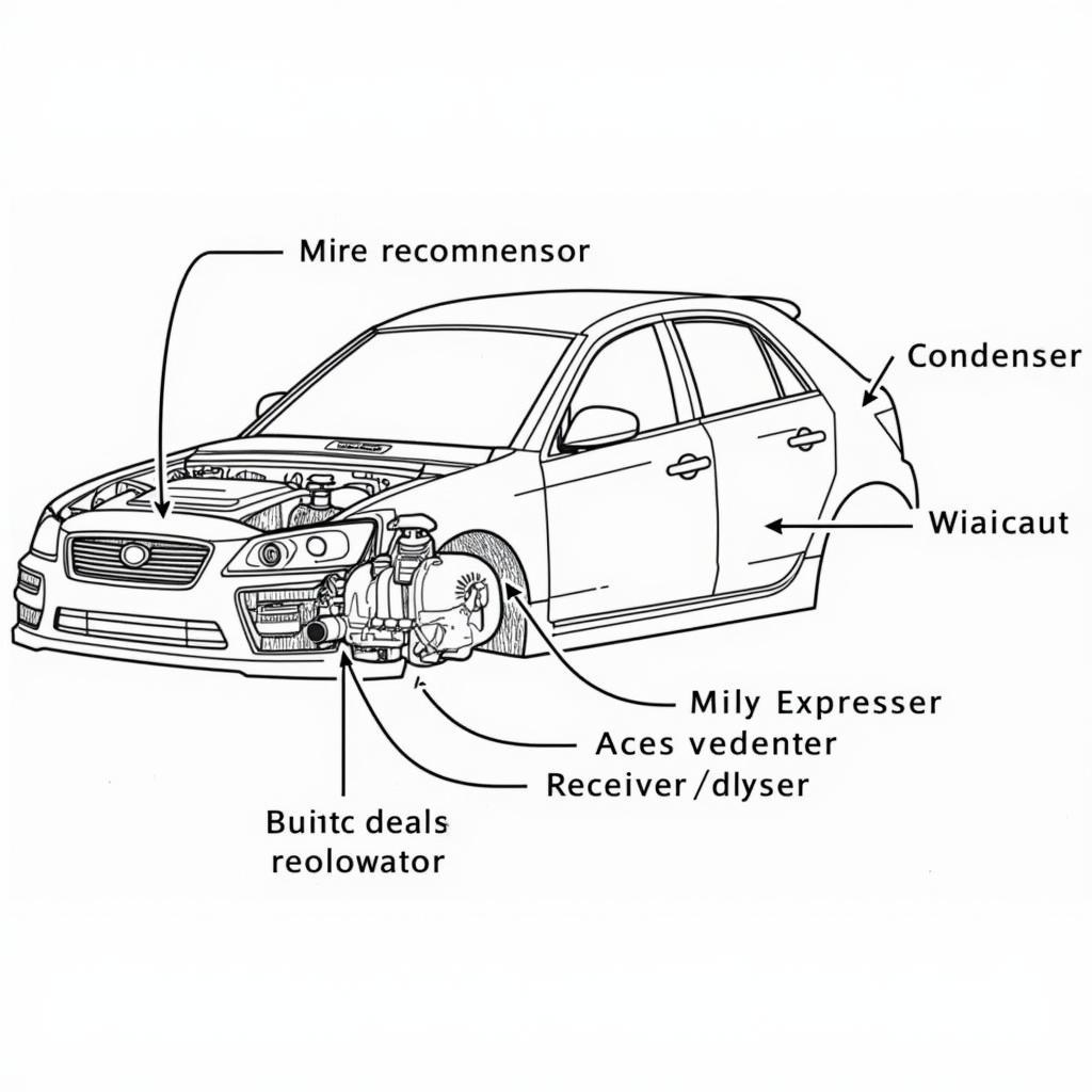 Components of a Car Air Conditioning System