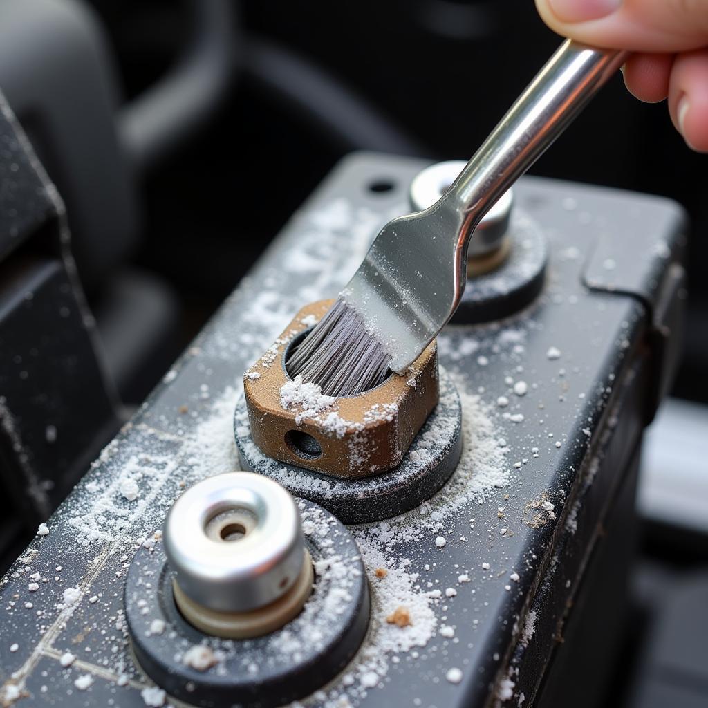 Cleaning car battery corrosion