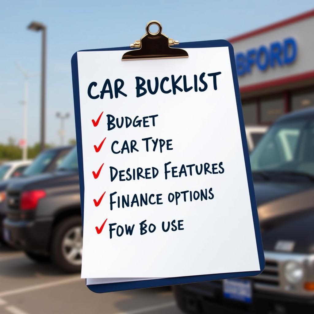 Car Buyer Checklist in New Bedford, MA