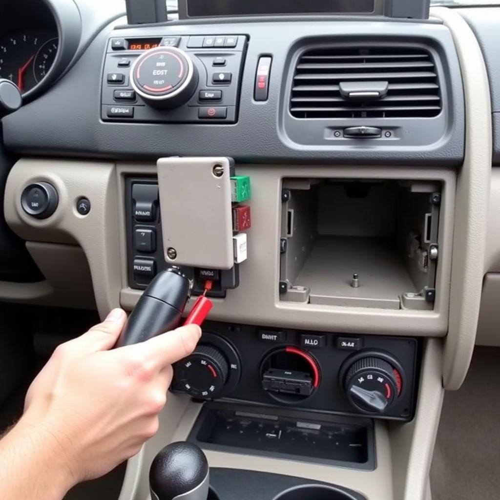 Checking the fuse box for the car cigarette lighter socket fuse