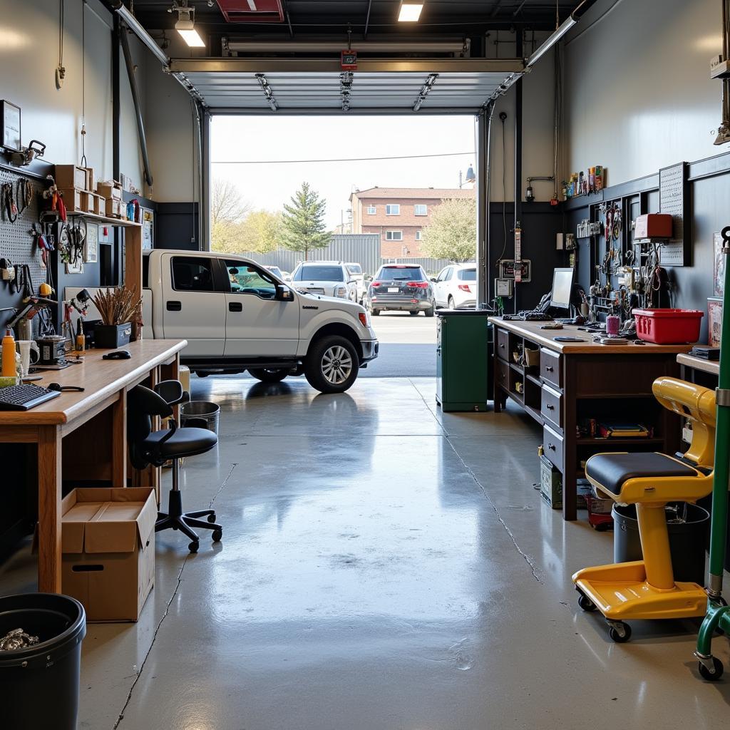 Maintaining Hygiene in a Car Dealership Service Bay with Professional Cleaning Services