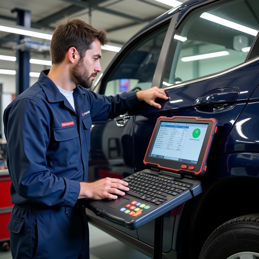 Advanced Car Diagnostic Equipment in a Stanley Co Durham Garage