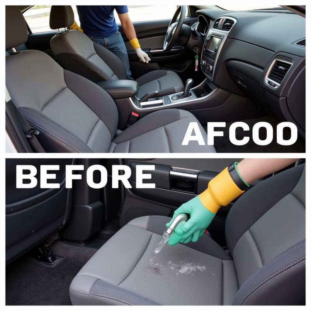 Car Interior Deep Cleaning Process