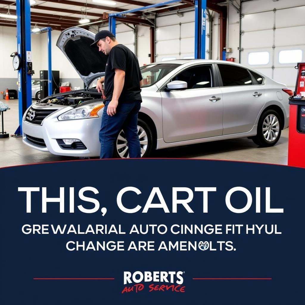 Car Maintenance and Roberts Auto Service