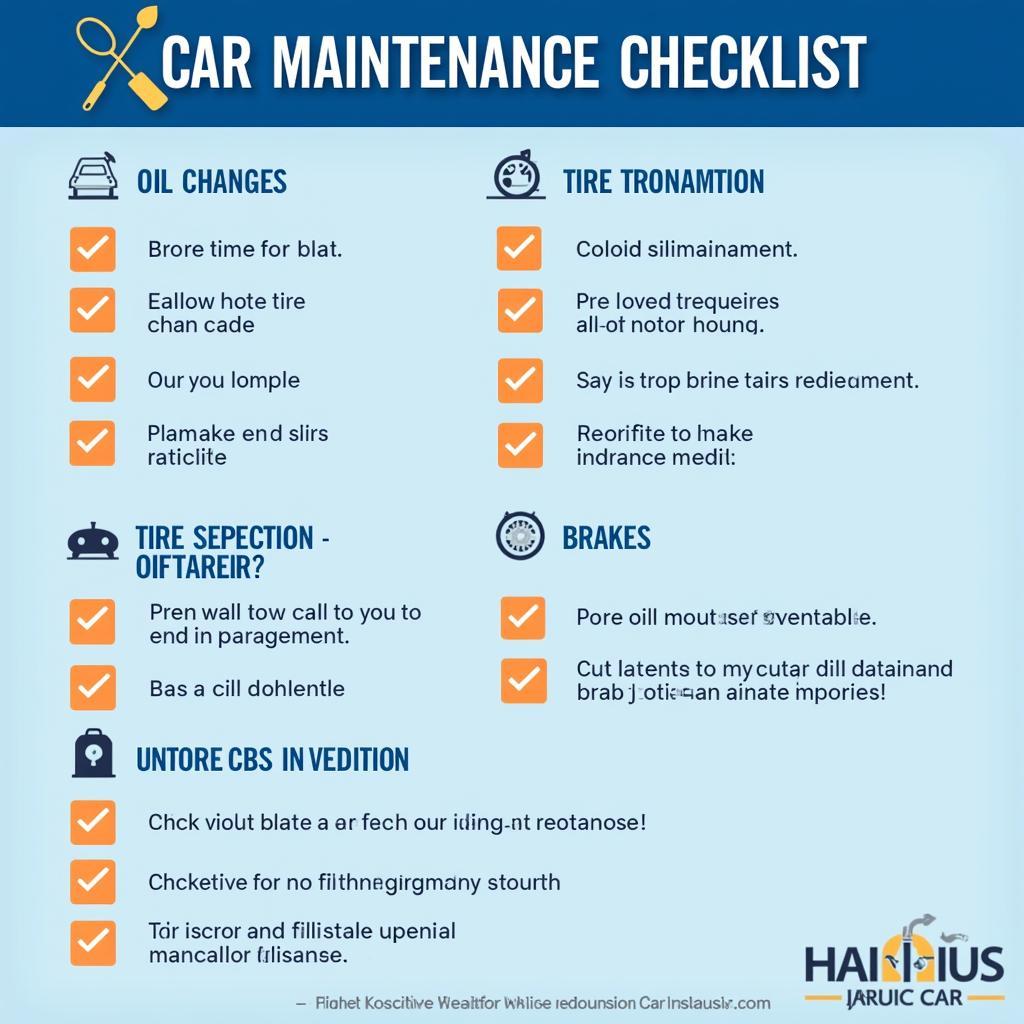 Car Maintenance Checklist