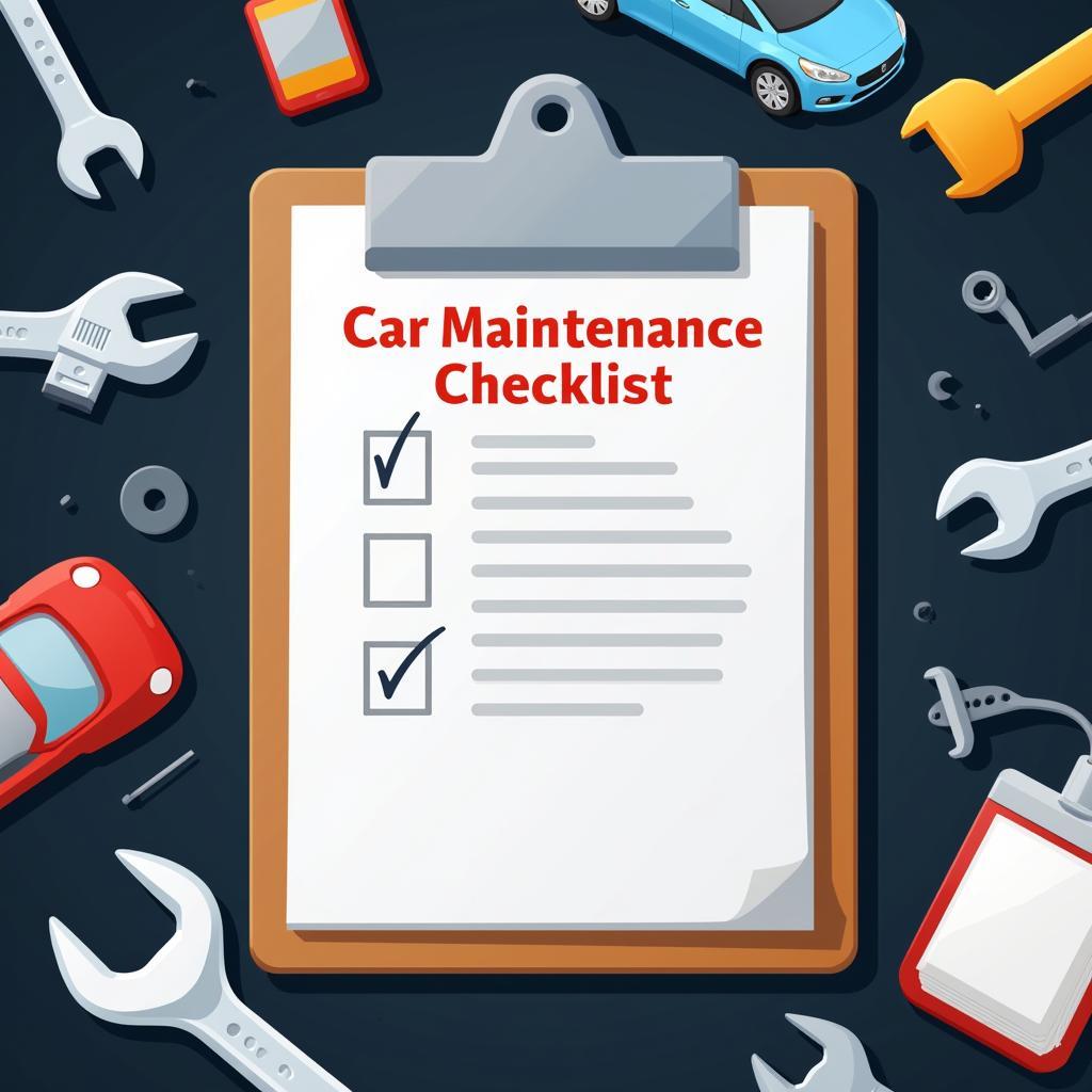 Car Maintenance Checklist and Tools