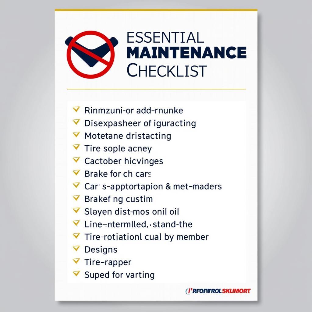 Car Maintenance Checklist