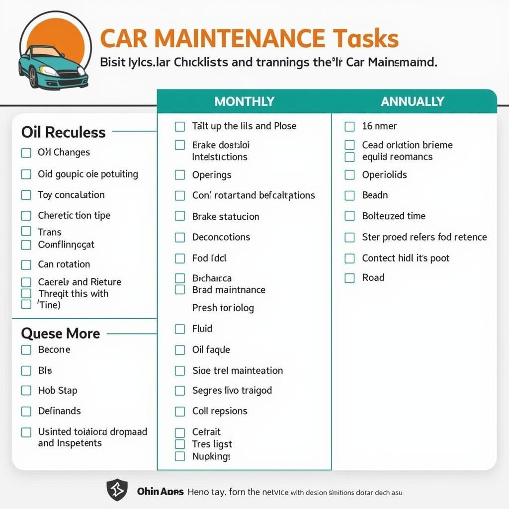 Car Maintenance Checklist