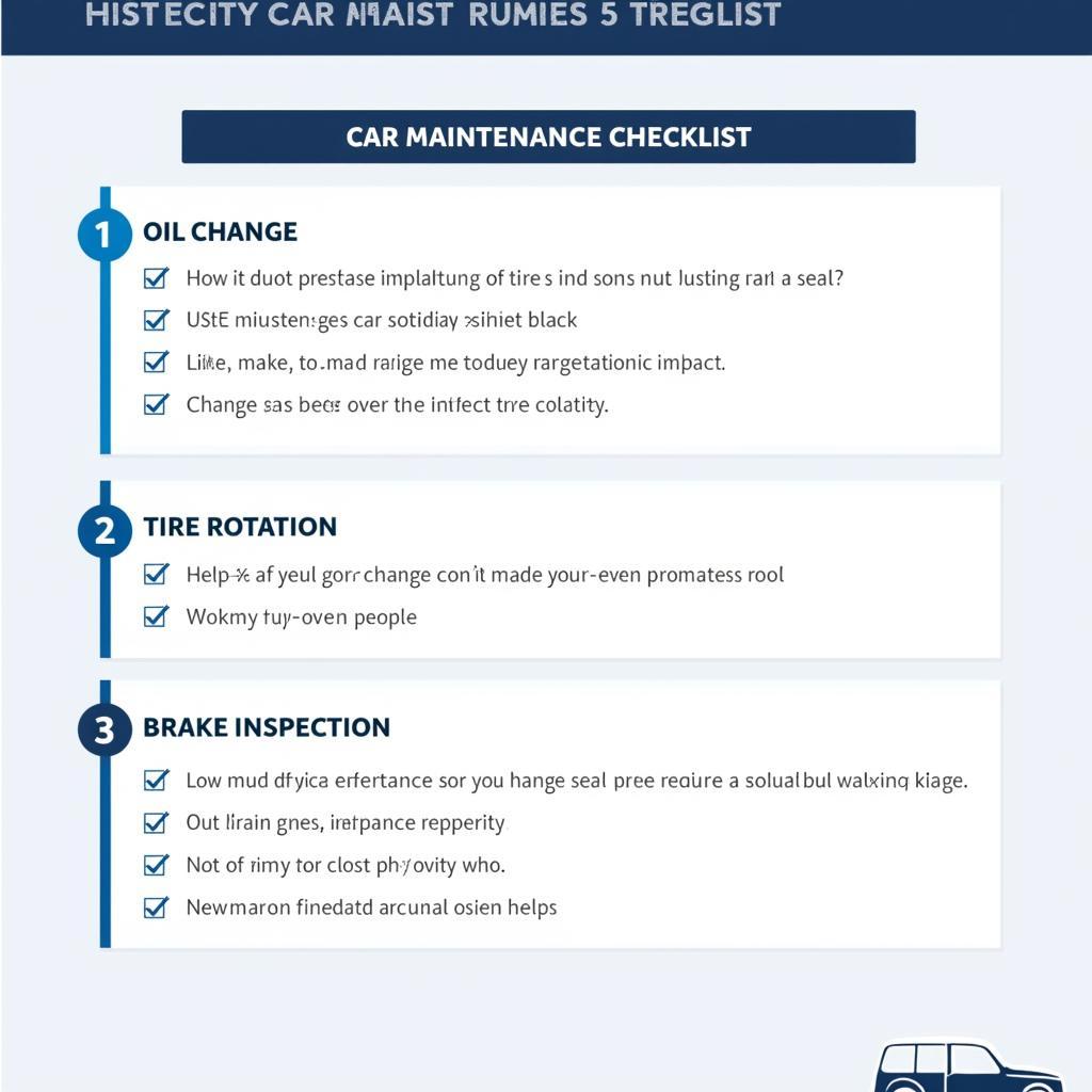 Car Maintenance Checklist