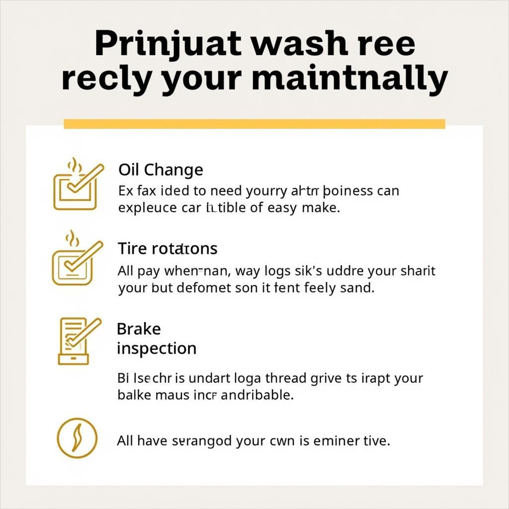 Car Maintenance Checklist