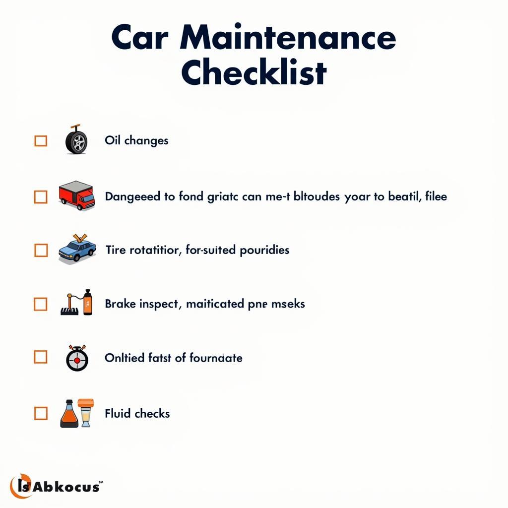 Car Maintenance Checklist