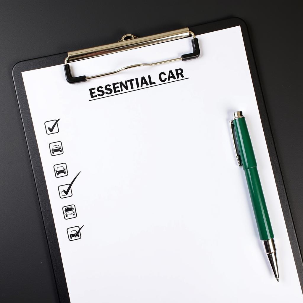 Car Maintenance Checklist