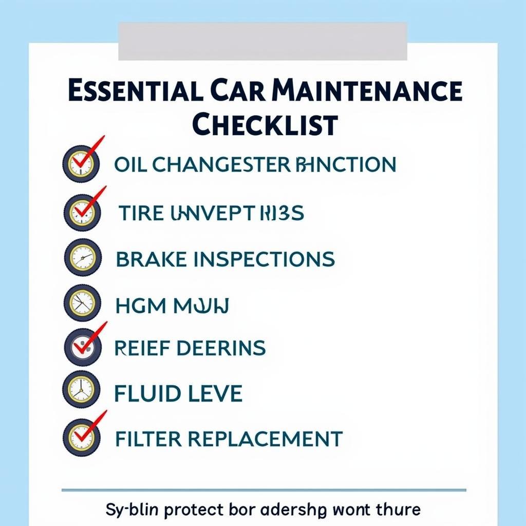 Car Maintenance Checklist