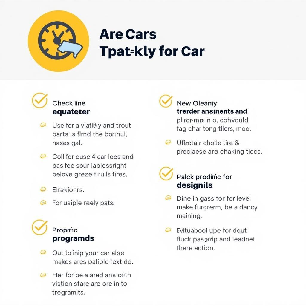 Checklist for car maintenance in New Orleans