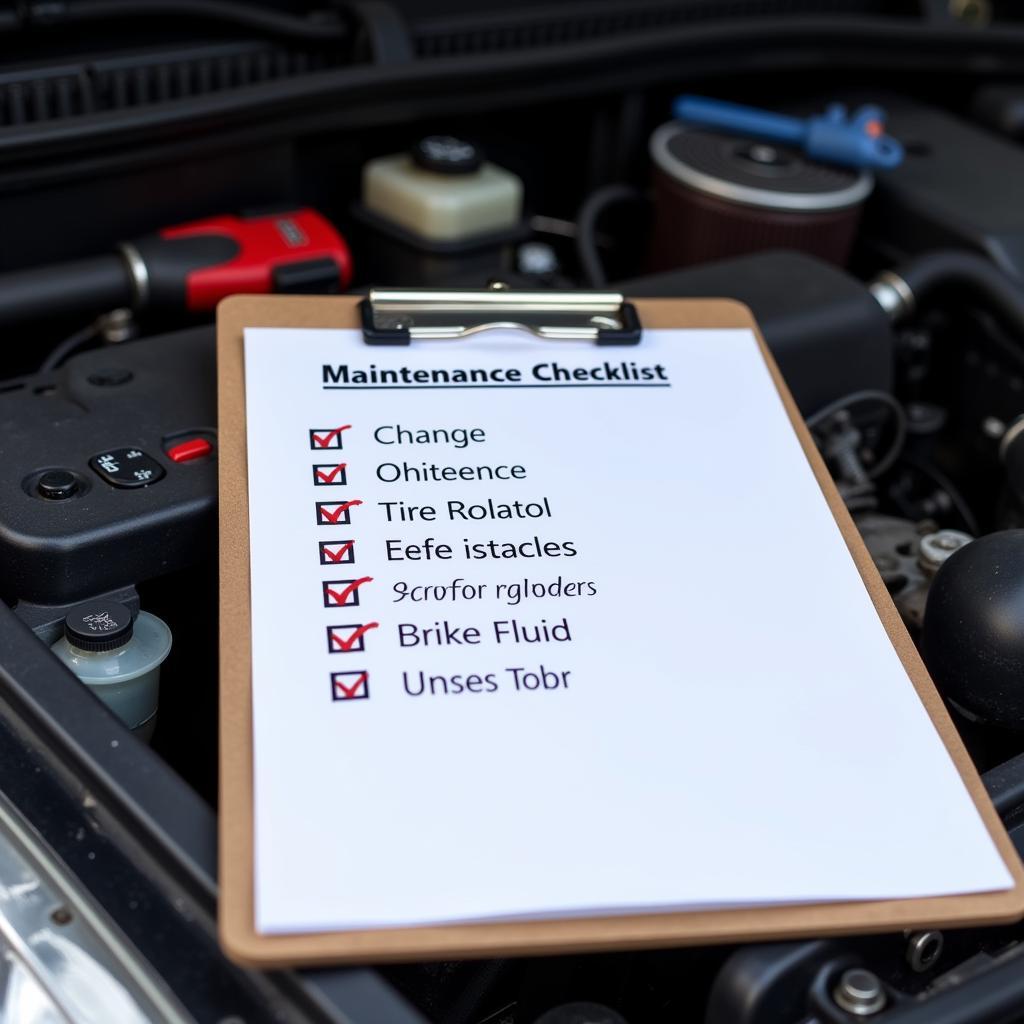 Car Maintenance Checklist