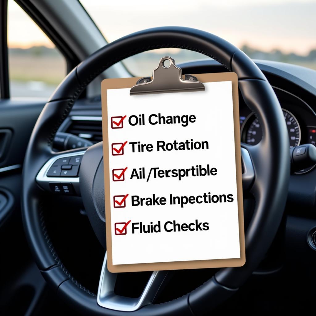 Car maintenance checklist for regular service in 85013