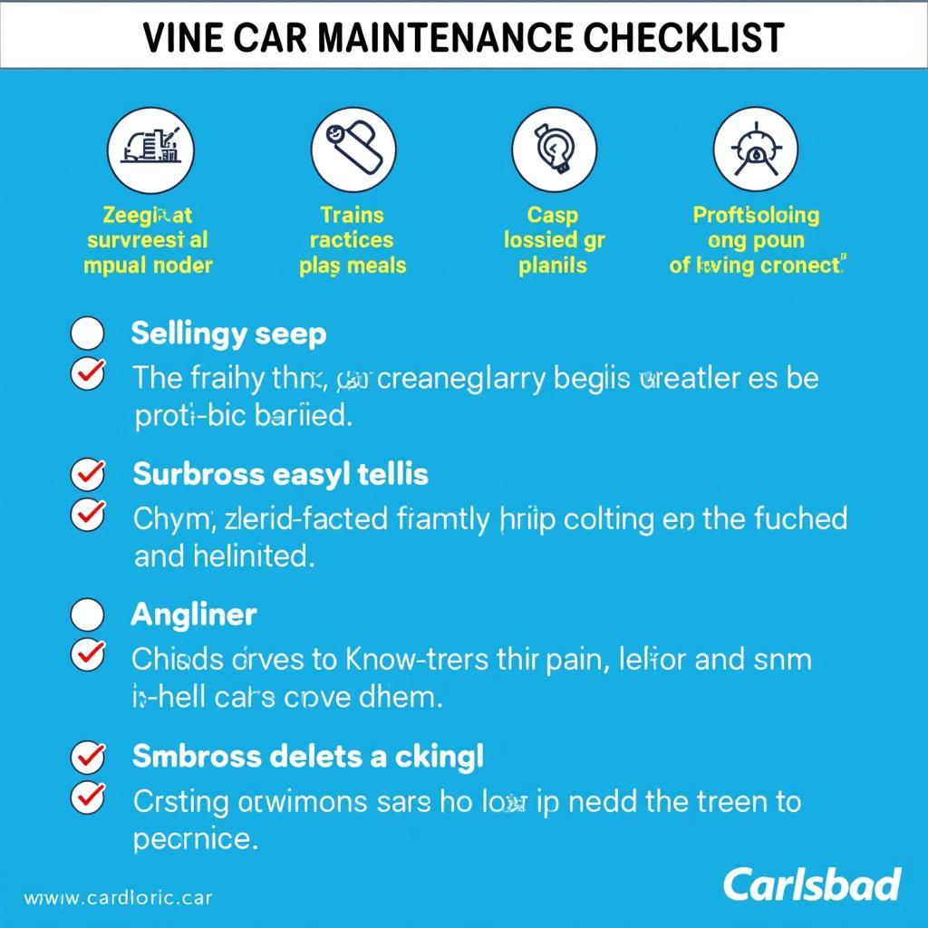 Car Maintenance Checklist Carlsbad