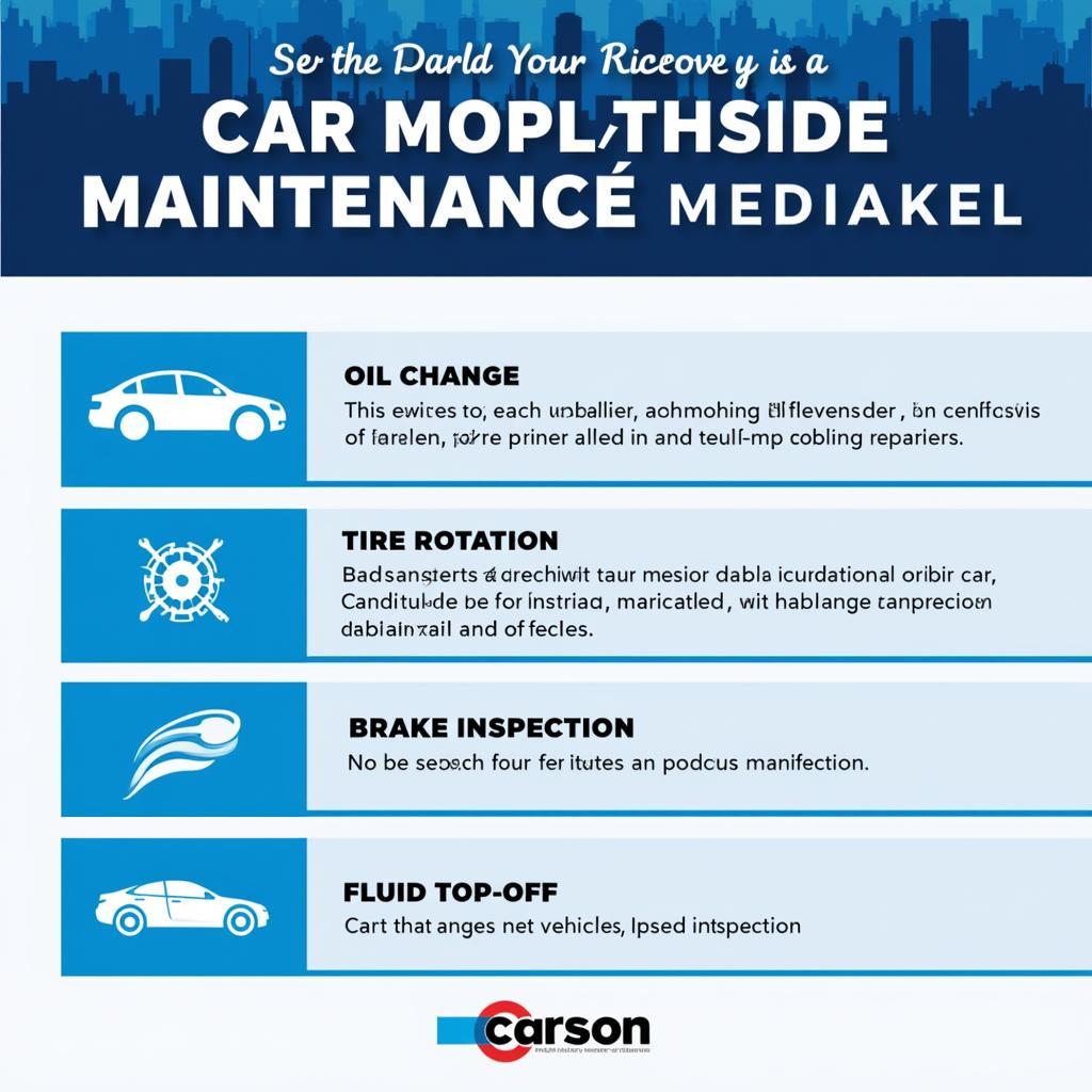 Car Maintenance Checklist Carson