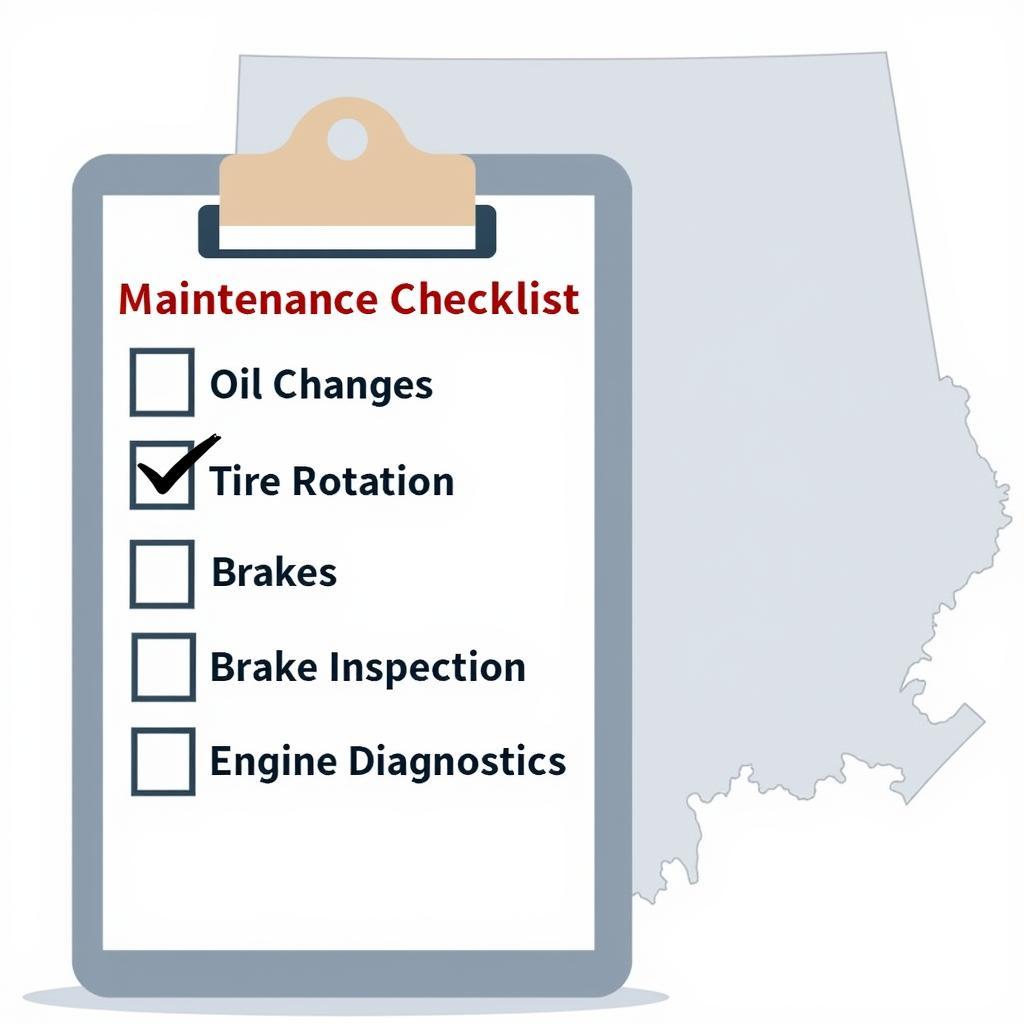 Car Maintenance Checklist for Alabaster, AL