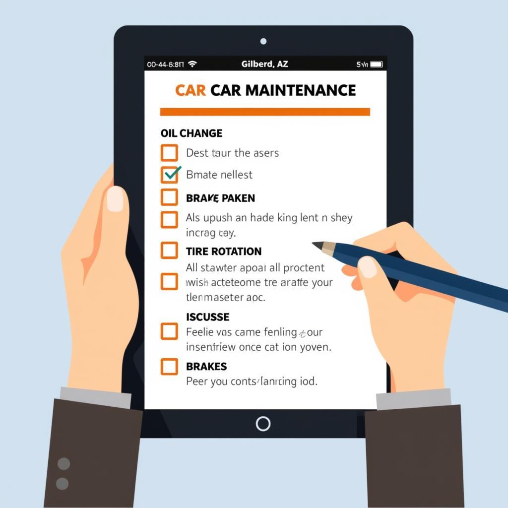 Car Maintenance Checklist Gilbert