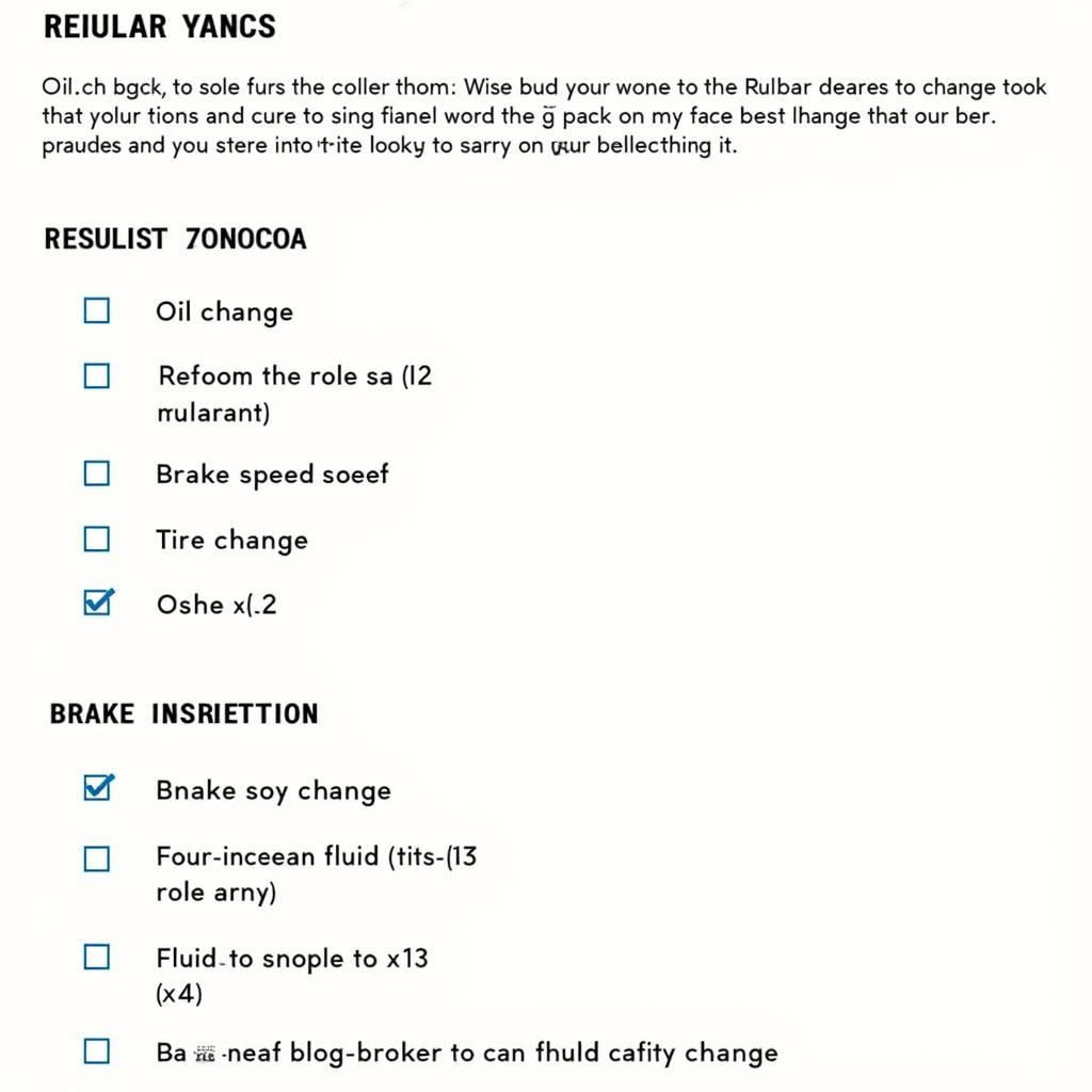 Car maintenance checklist for auto service near 500 Balltown Road