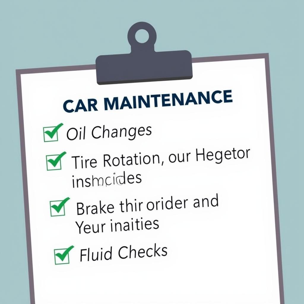 Car Maintenance Checklist Rockville MD