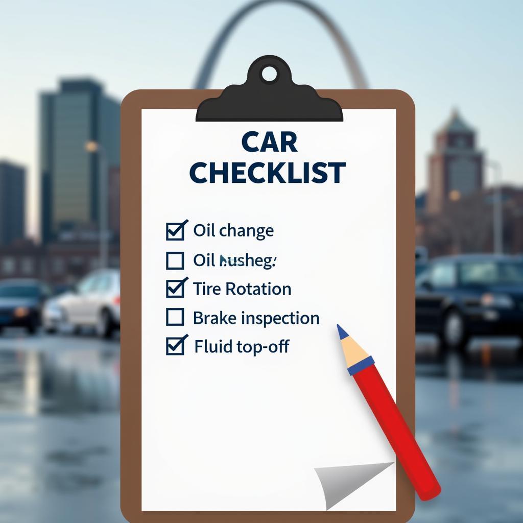 Car Maintenance Checklist St Louis