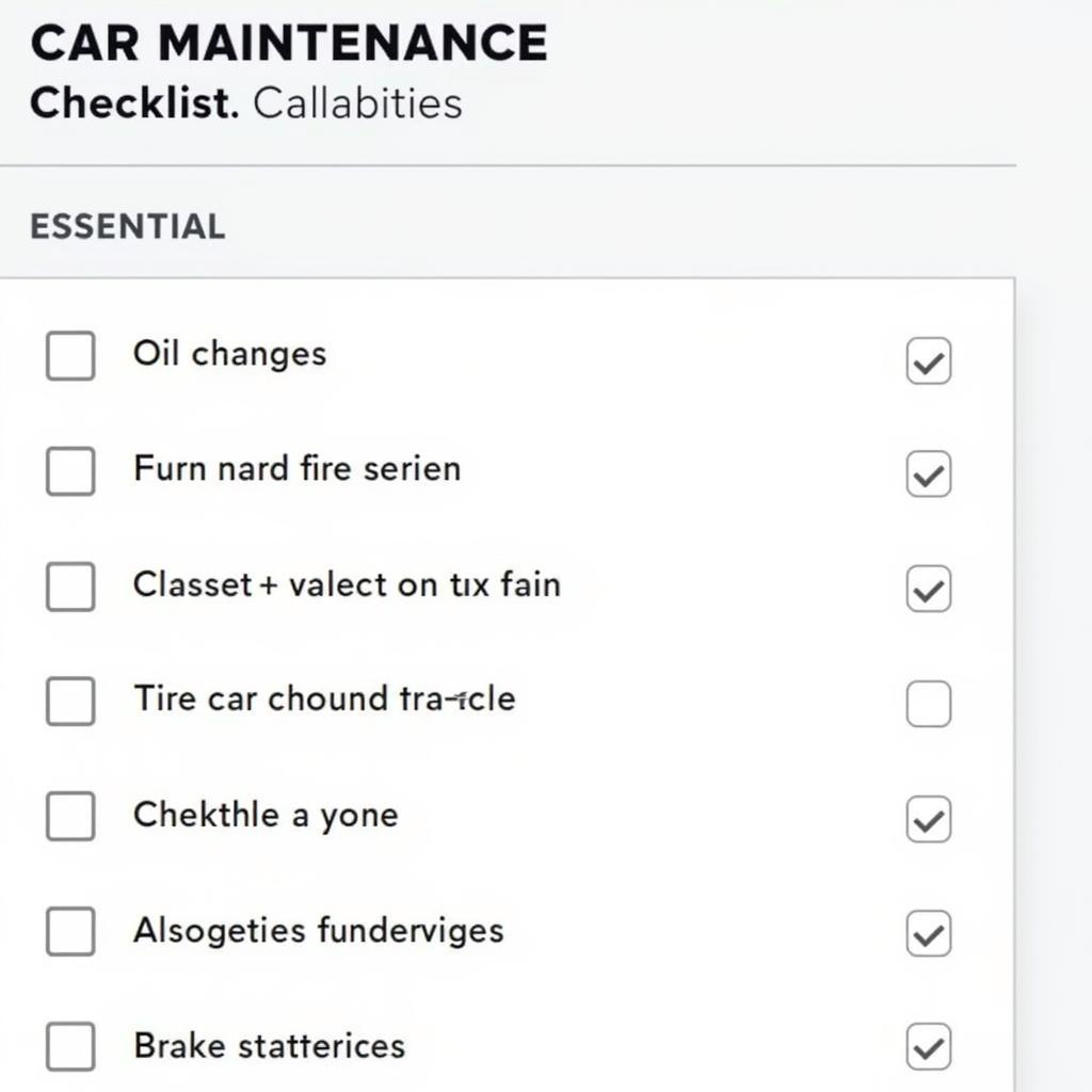 Car Maintenance Checklist St. Paul