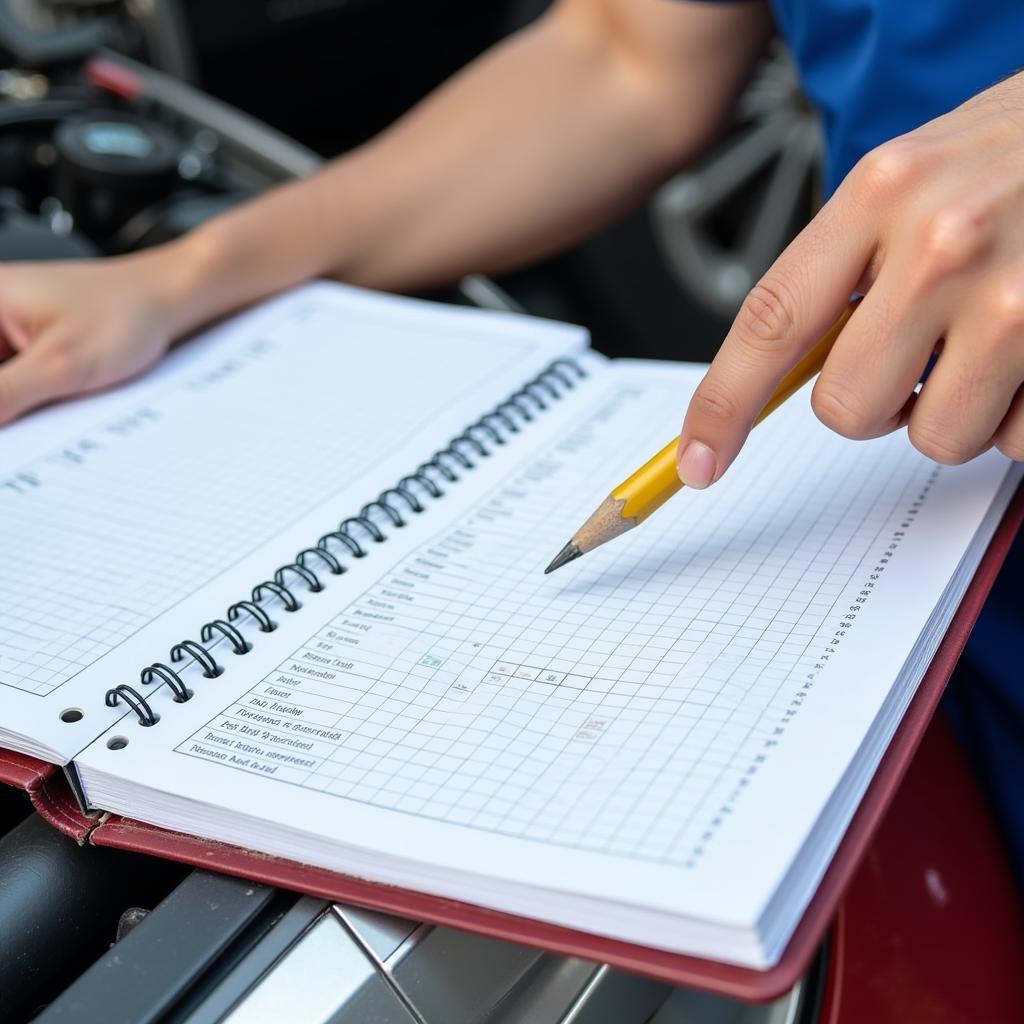 Car Maintenance Log Book