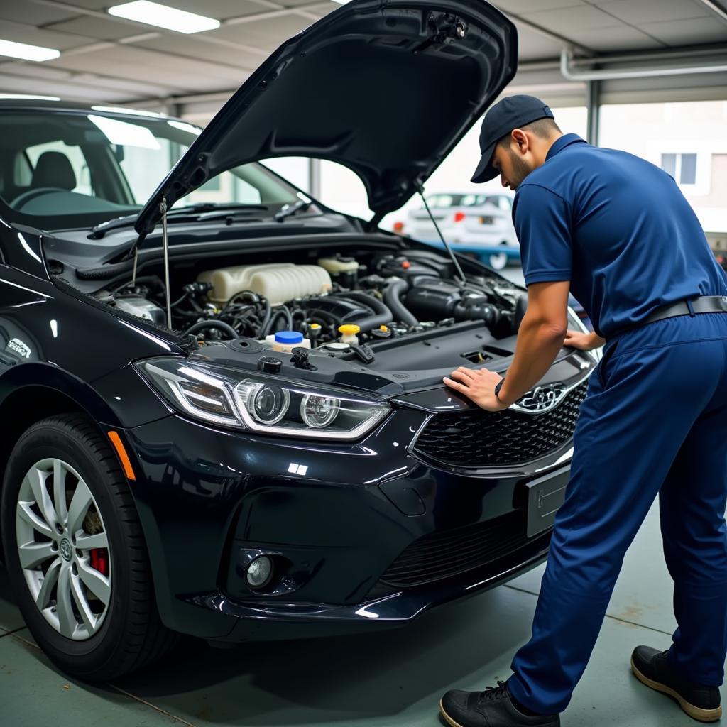 Car Maintenance in a Mumbai Auto Service Center