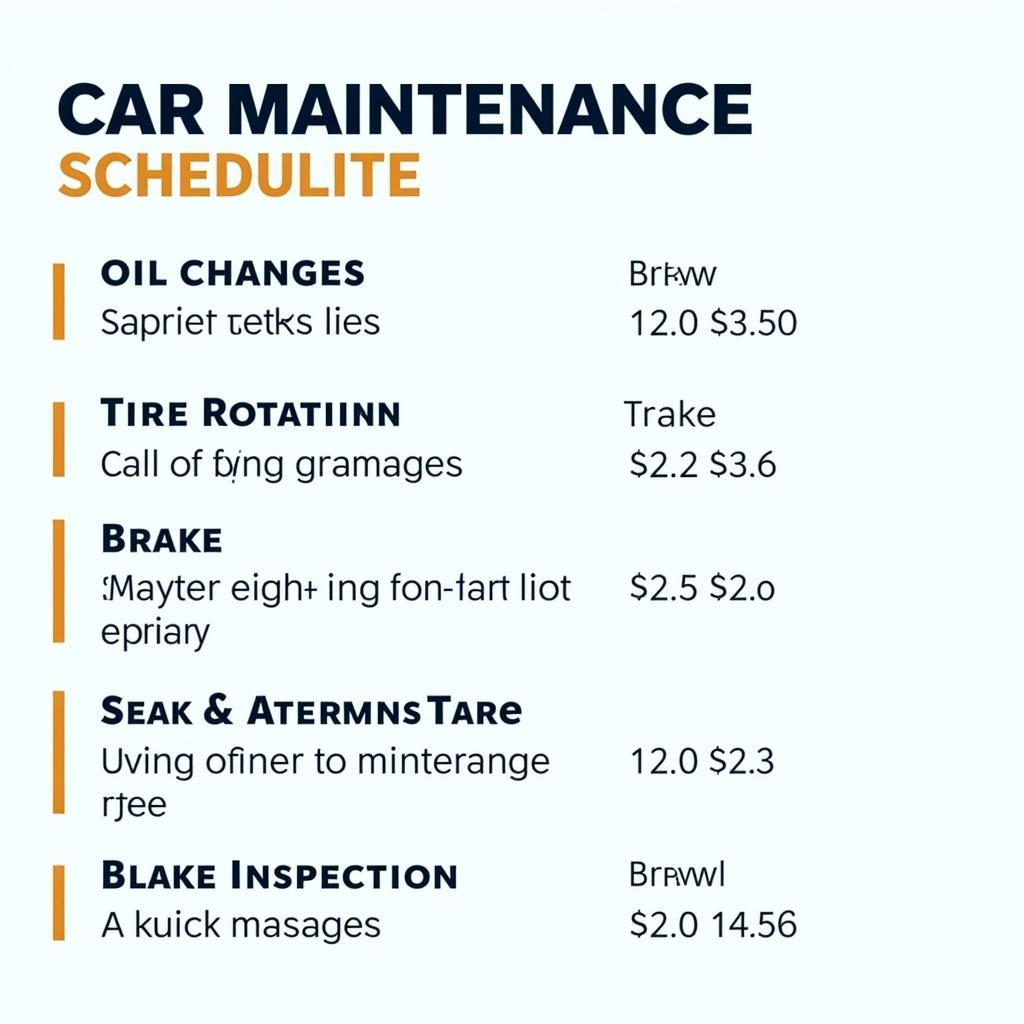 Regular Car Maintenance Schedule