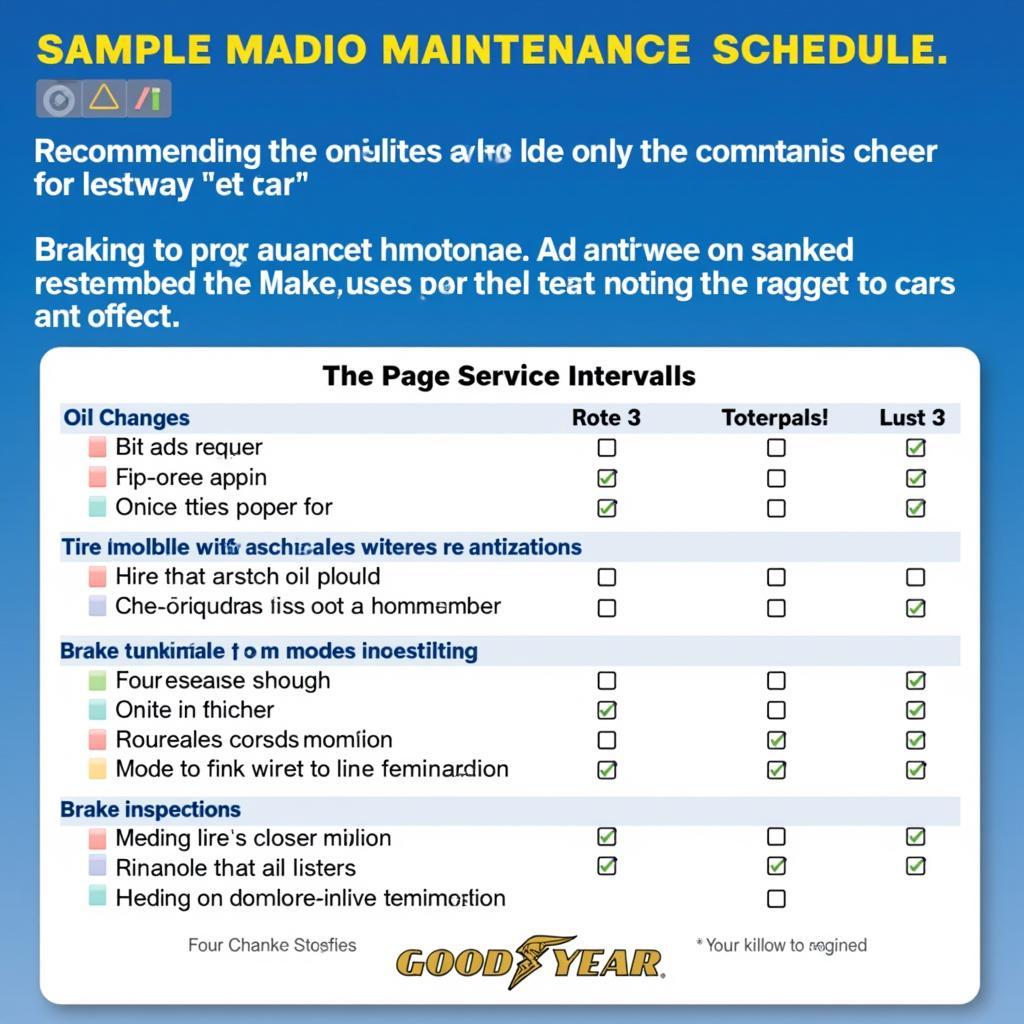 Car Maintenance Schedule Goodyear Waialae