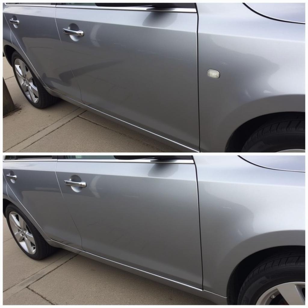 Car Paint Repair Before and After