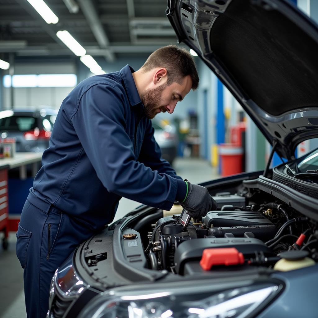 Car Repair in Progress