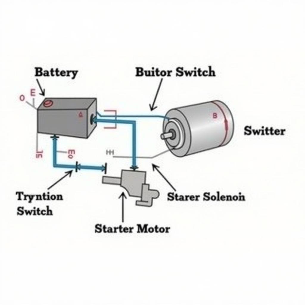 Car Starter Components Diagram