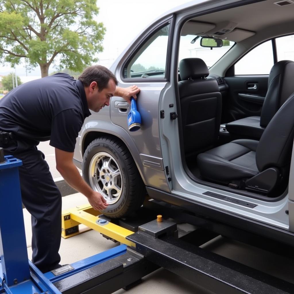 Car Undergoing Regular Maintenance in Whangaparaoa