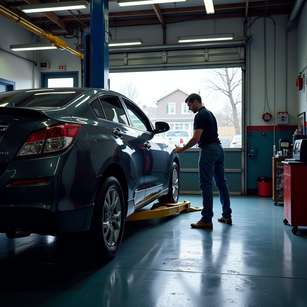 Car Undergoing Routine Maintenance Check in Flemington, NJ