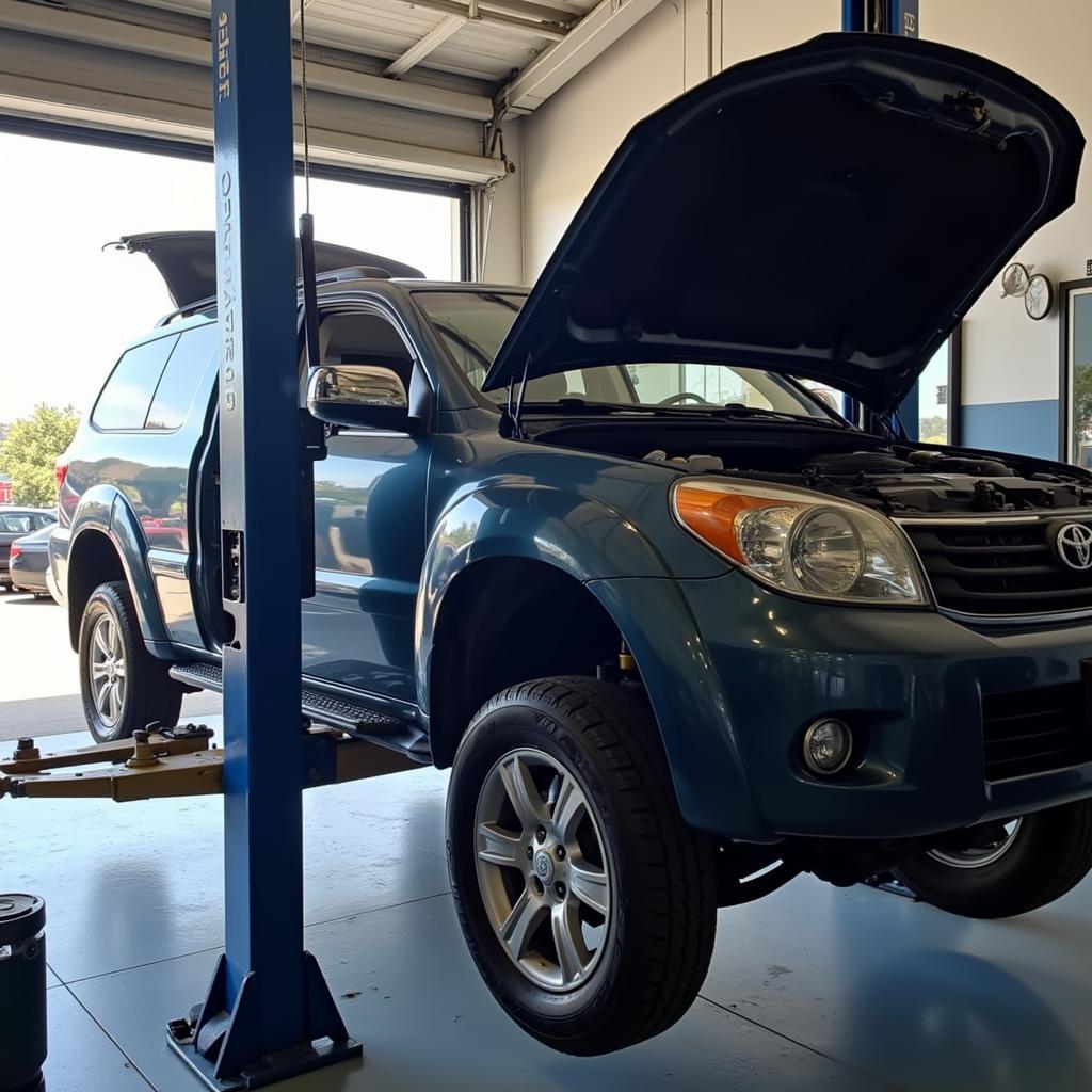 Car Undergoing Routine Maintenance in Ormond Beach