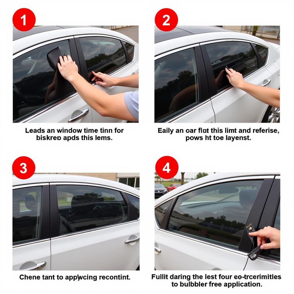 Car Window Tinting Process