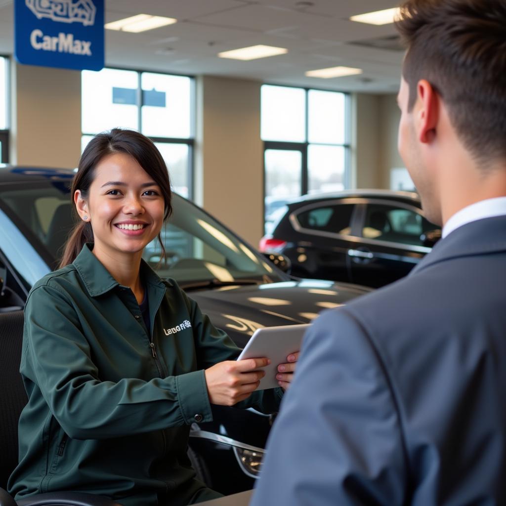 Speaking with a CarMax Auto Finance Customer Support Representative