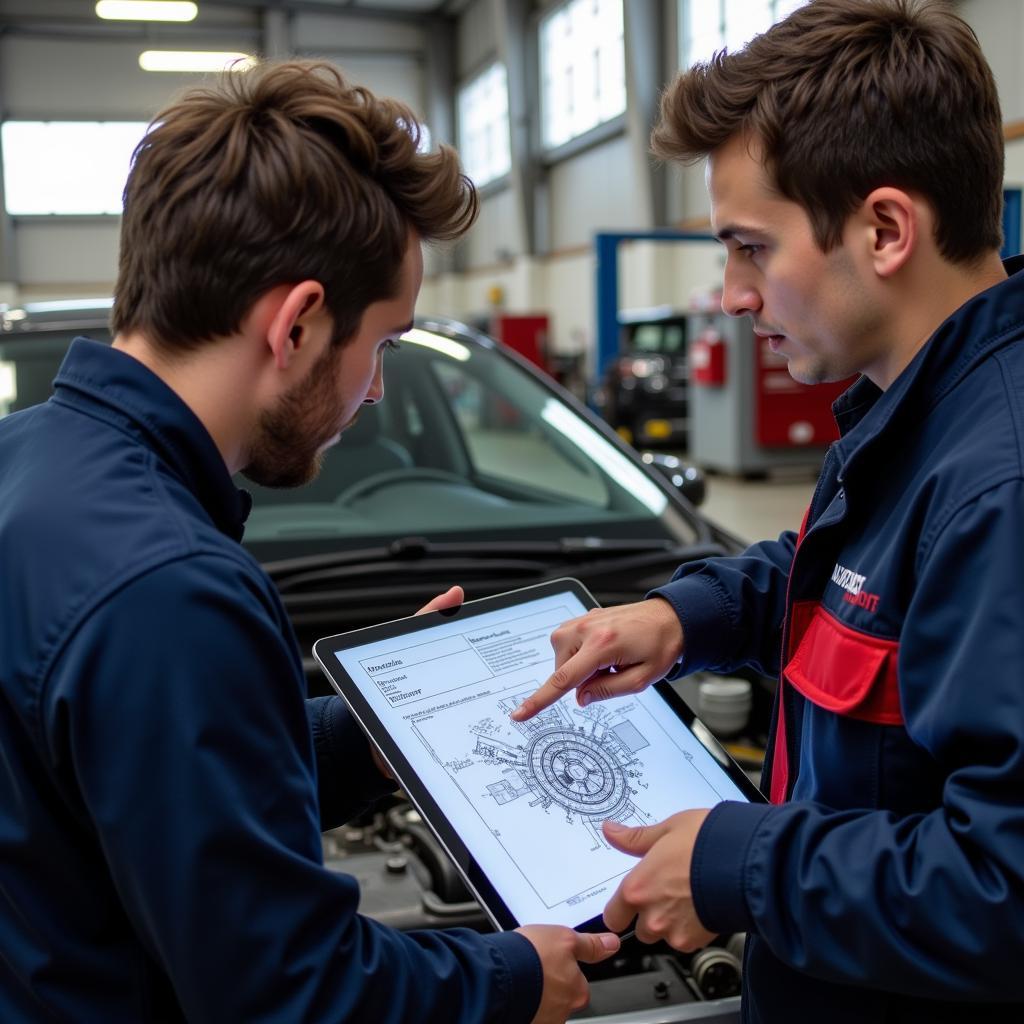 Mechanic Consulting with Customer