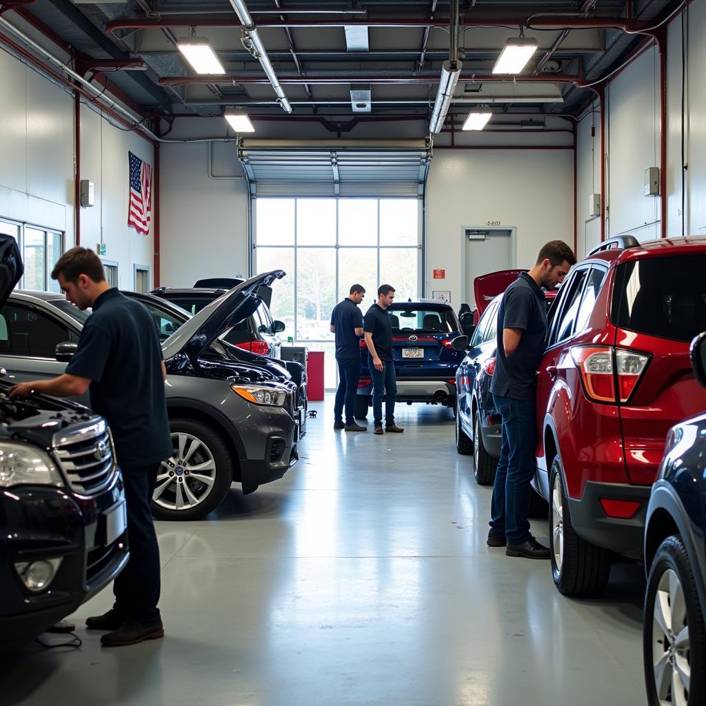 Central Arkansas Auto Repair Shop in Action