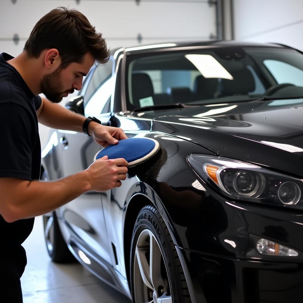 Applying Ceramic Coating to a Car