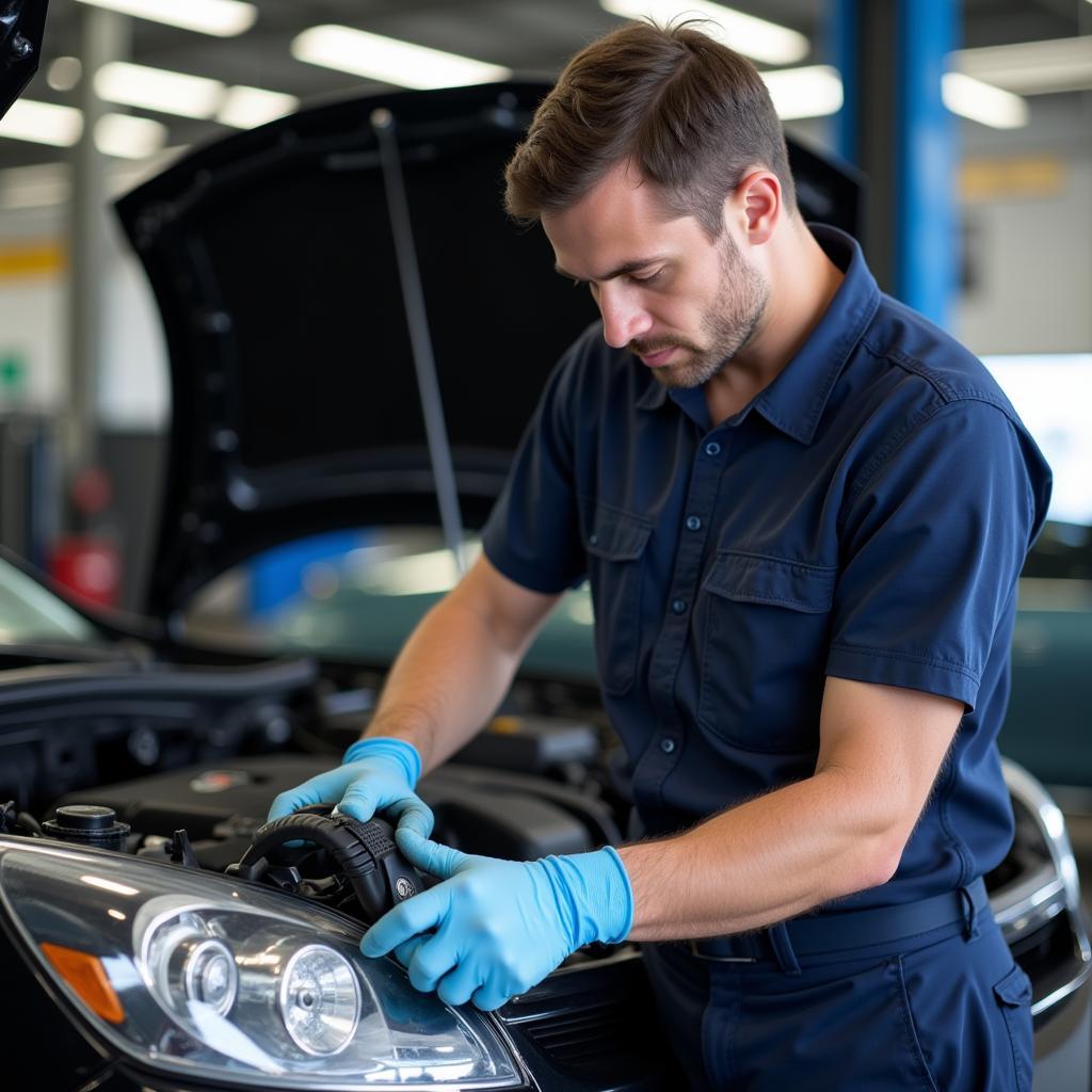 Certified Auto Mechanic at Work