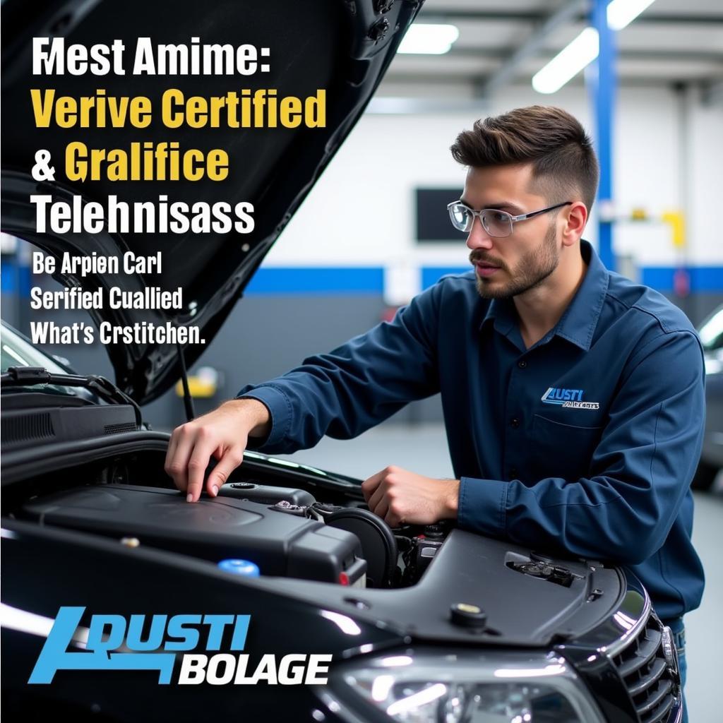 Certified Auto Technician Working