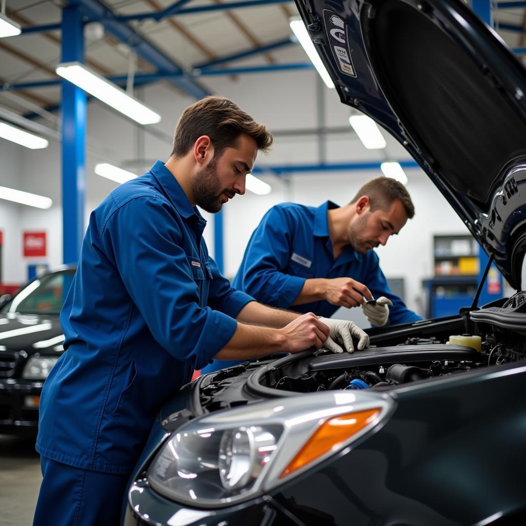 Certified Mechanics Working at C&C Auto Service Center