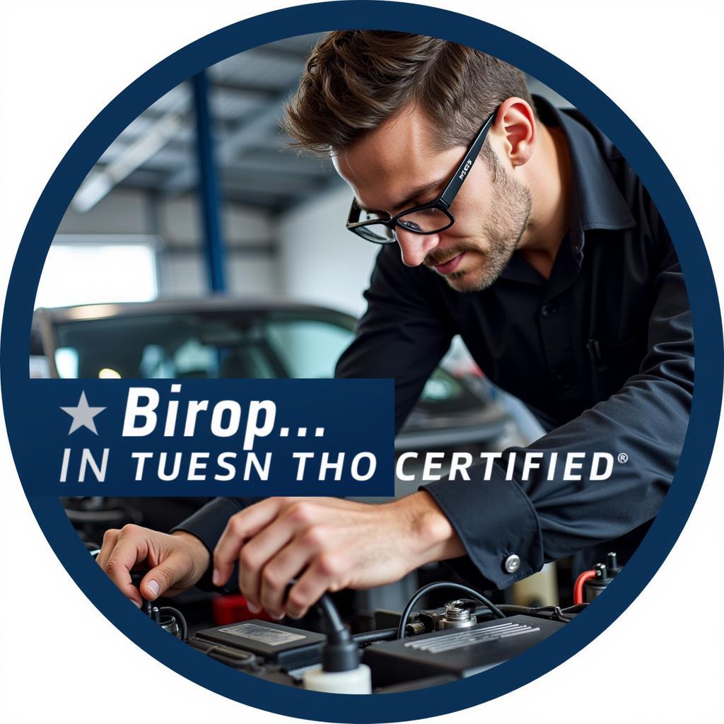 Certified Technician Performing Auto Service