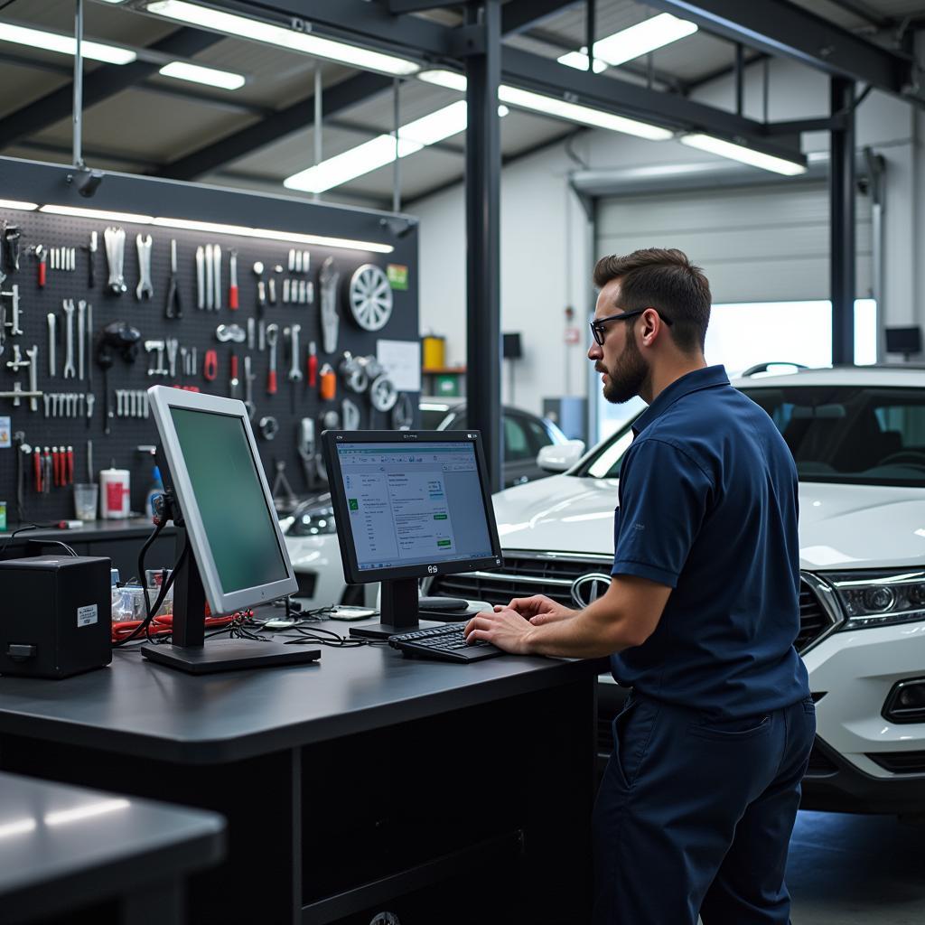 Modern Auto Service Center in Chalfont Equipped with Advanced Diagnostic Tools